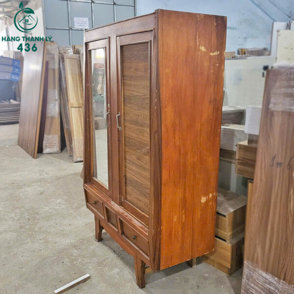 tu quan ao go cu 2 canh lon 1m22x1m9 hang dep 3