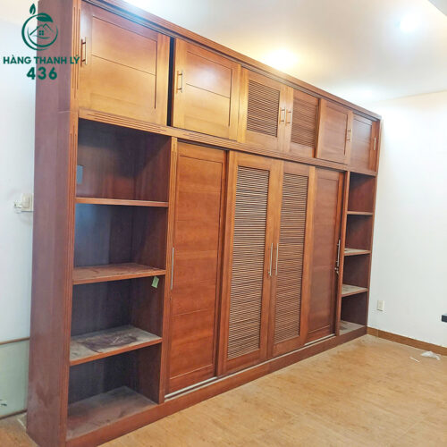 Tủ Quần Áo Gỗ Cũ 4M01x2M7 Hàng Cao Cấp Cánh Lùa 5 tu quan ao go cu 4m01x2m7 hang cao cap canh lua 4