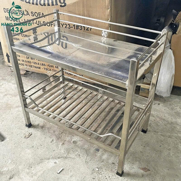 Kệ Để Đồ Inox Cũ 2 Tầng Giá Rẻ (3) Ke De Do Inox Cu 2 Tang Gia Re 3