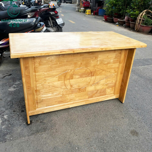 Bàn Giám Đốc Mini Cũ 1M2x60CM Màu Gỗ Sáng 6 ban giam doc mini cu 1m2x60cm mau go sang 2