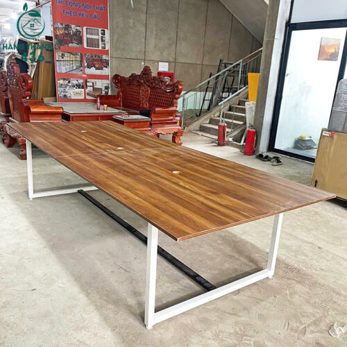 Bàn Họp Cũ Thiết Kế Chân Sắt 1M2x3M 4 ban hop cu thiet ke chan sat 1m2x3m 4