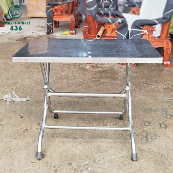 ban inox gap gon cu chan cao 60cmx90cm dang chu nhat 1