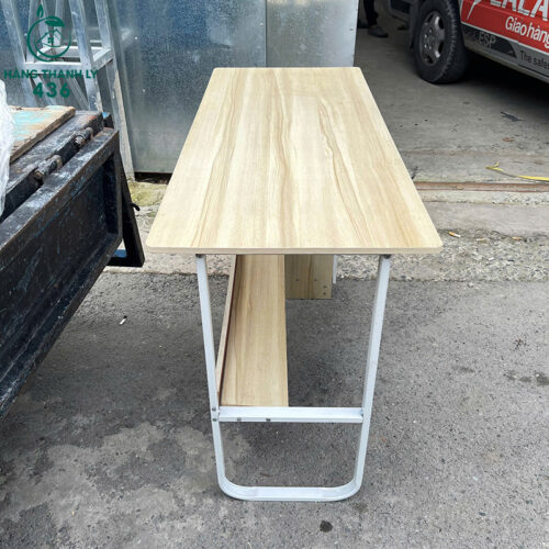 Bàn Làm Việc Cũ Có Tủ Kéo Kèm Kệ Mở 4 ban lam viec cu co tu keo kem ke mo 1