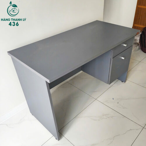 Bàn Làm Việc Cũ Màu Xám 1M2x60CM Có Tủ Kín 4 ban lam viec cu mau xam 1m2x60cm co tu kin 3