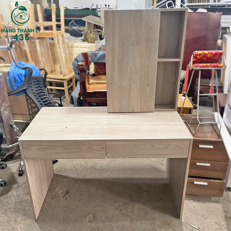 Bàn Làm Việc Liền Kệ Sách Cũ 2 Ngăn Kéo 1M2x60CM ban-lam-viec-lien-ke-sach-cu-2-ngan-keo-5 Bàn Làm Việc Liền Kệ Sách Cũ 2 Ngăn Kéo 1M2x60CM