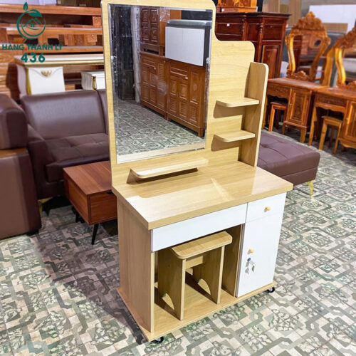 Bàn Trang Điểm Kết Hợp Gương Soi Tiện Dụng Mới 99% 5 ban trang diem ket hop guong soi 1