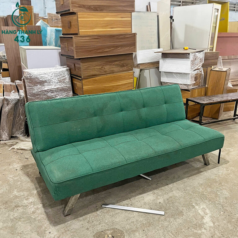 bang sofa bed cu boc vai mau xanh la gia re 1