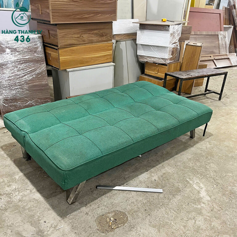 bang sofa bed cu boc vai mau xanh la gia re 2