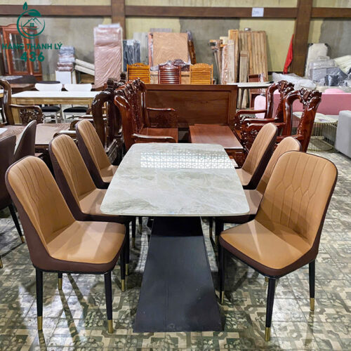 bo ban an mat da ghe boc da cao cap moi 99 5