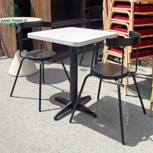 Bộ Bàn Ghế Cafe Chân Cao Cũ Kiểu Dáng Hiện Đại 7 bo ban ghe cafe chan cao cu kieu dang hien dai 6