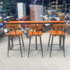 bo ban ghe cafe chan cao cu phong cach vintage 3