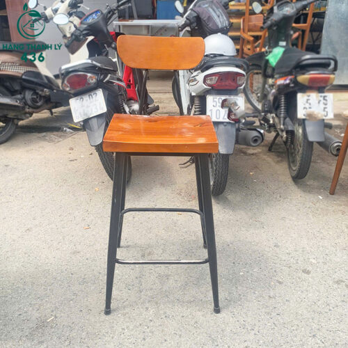 Bộ Bàn Ghế Cafe Chân Cao Cũ Phong Cách Vintage 7 bo ban ghe cafe chan cao cu phong cach vintage 4