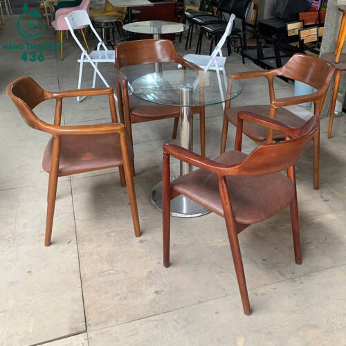 bo ban ghe cafe cu dem boc da phong cach vintage nhieu mau