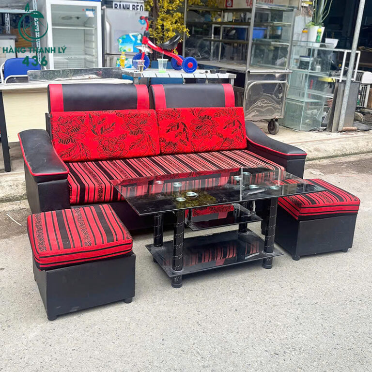 bo ban ghe sofa cu boc da nem vai 2