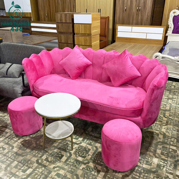 bo ghe sofa so boc nhung hong moi 99 nhieu mau 1