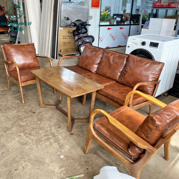 bo sofa katana cu co dem boc da mau nau cao cap 6