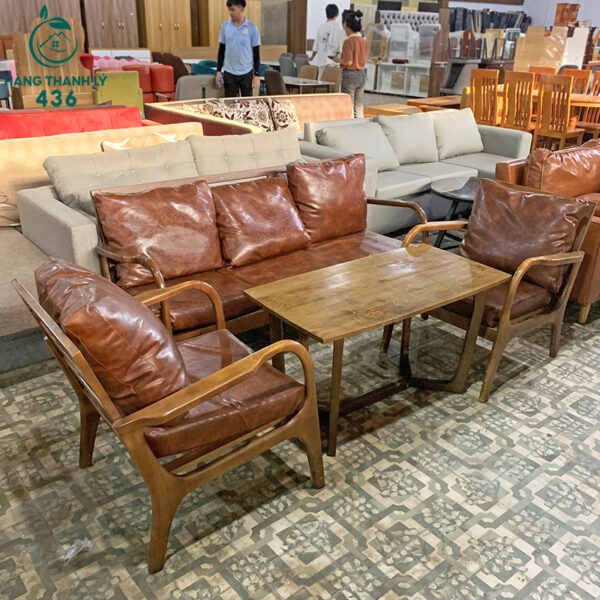 bo sofa katana cu co dem boc da mau nau cao cap 7