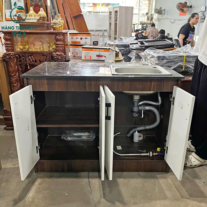 combo-tu-bep-go-cu-1m1x60cm-gia-tot-6 Combo Tủ Bếp Gỗ Cũ 1M1x60CM Giá Tốt