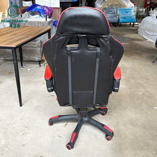 Ghế Gaming Bọc Da Màu Đen Phối Đỏ Cao Cấp 3 ghe gaming boc da mau den phoi do cao cap 3