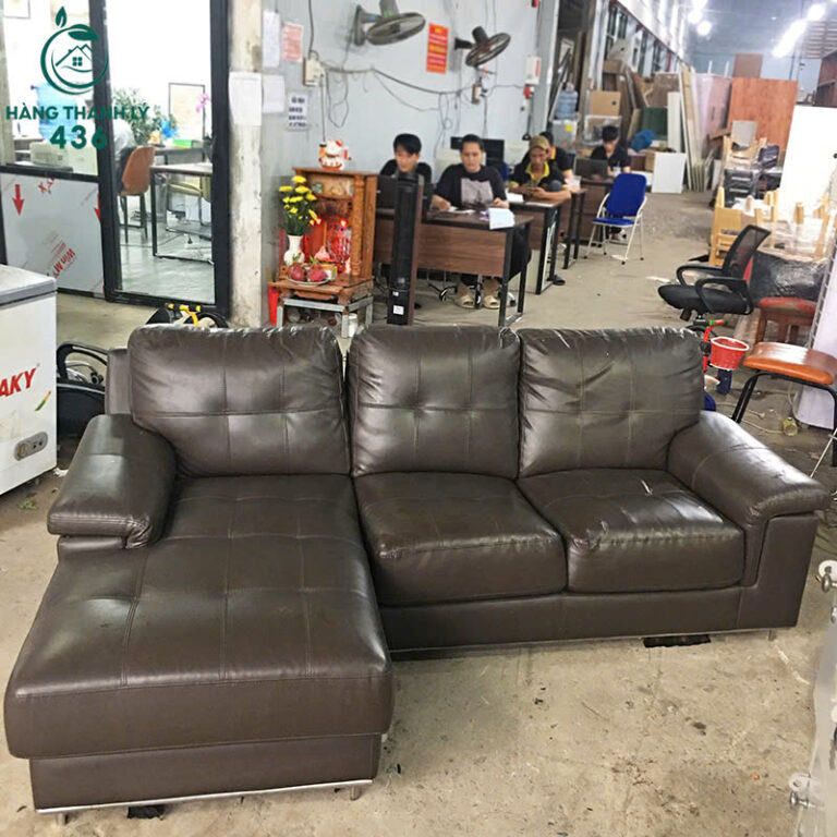 ghe sofa dai cu 2 manh boc da mau nau 3