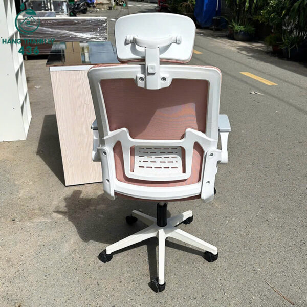 ghe-xoay-van-phong-nu-cu-mau-hong-pastel-co-tua-dau ghe xoay van phong nu cu mau hong pastel co tua dau