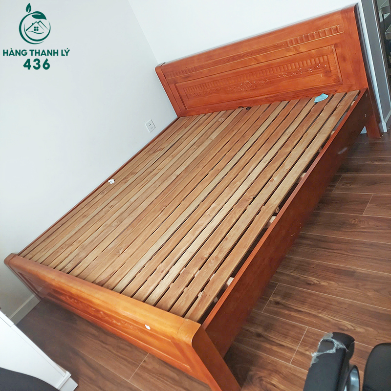 Giường Ngủ Gỗ Cũ 1M8x2M Chạm Khắc Hoạ Tiết Đơn Giản giuong-ngu-go-cu-1m8x2m-cham-khac-hoa-tiet-don-gian Giường Ngủ Gỗ Cũ 1M8x2M Chạm Khắc Hoạ Tiết Đơn Giản