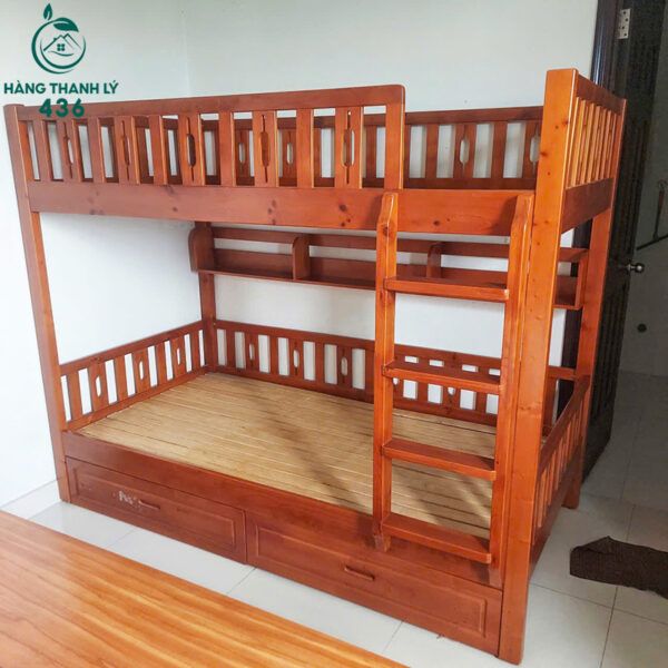 giuong ngu go cu 2 tang thiet ke hien dai