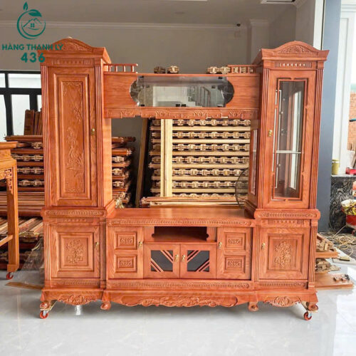 ke-tivi-go-mau-nau-do-cham-khac-tinh-xao-moi-99-500x500 Những mẫu tủ kệ tivi giá rẻ dưới 2 triệu đáng mua nhất