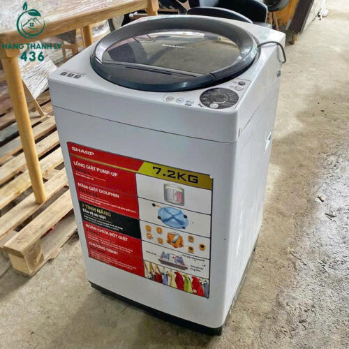 Máy Giặt Sharp Cũ 7.2kg Hàng Đẹp 4 may giat sharp cu 7 2kg hang dep 4