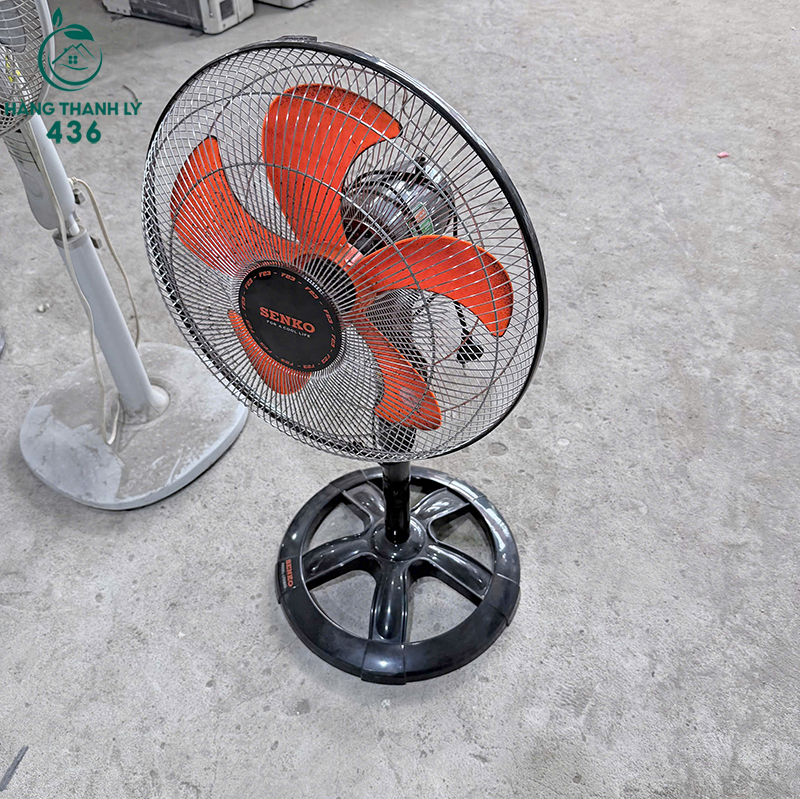 Quạt Đứng Cũ 5 Cánh Màu Cam 5 quat dung cu 5 canh mau xanh la 2 2