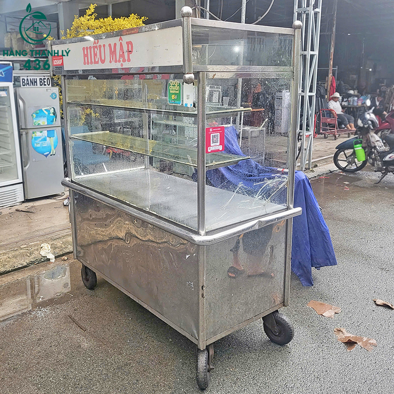 quay-ban-hang-inox-cu-thiet-ke-nhieu-ngan-tu-tien-loi-2 Quầy Bán Hàng Inox Cũ Thiết Kế Nhiều Ngăn Tủ Tiện Lợi