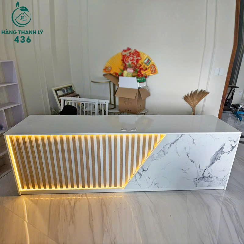 quay-le-tan-cu-2m4-phong-cach-hien-dai-2 Quầy Lễ Tân Cũ 2M4 Phong Cách Hiện Đại