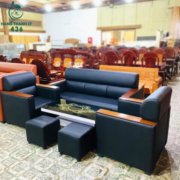 thanh ly bo ghe sofa boc da cao cap moi 99 nhieu mau 1