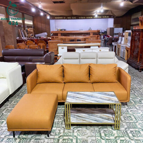 thanh ly bo ghe sofa boc da mau cam goc l don roi moi 99 2