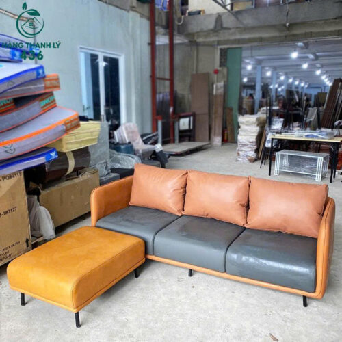 Thanh Lý Băng Sofa Góc L Bọc Da Giá Siêu Sốc Mới 99% (Nhiều Màu) 6 thanh ly bo ghe sofa boc da mau da bo goc l3