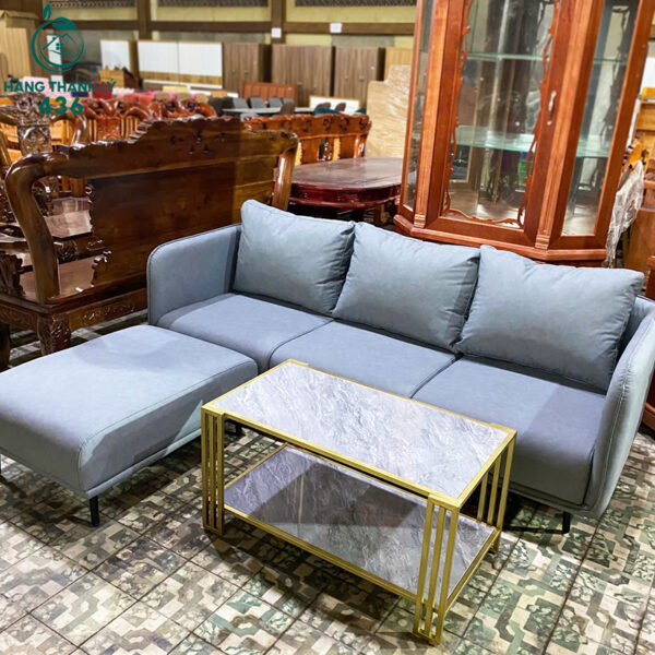 thanh ly bo sofa goc l don roi mau xam moi 99 4