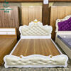 thanh ly giuong ngu tan co dien 1m6x2m mau trang moi 99 3