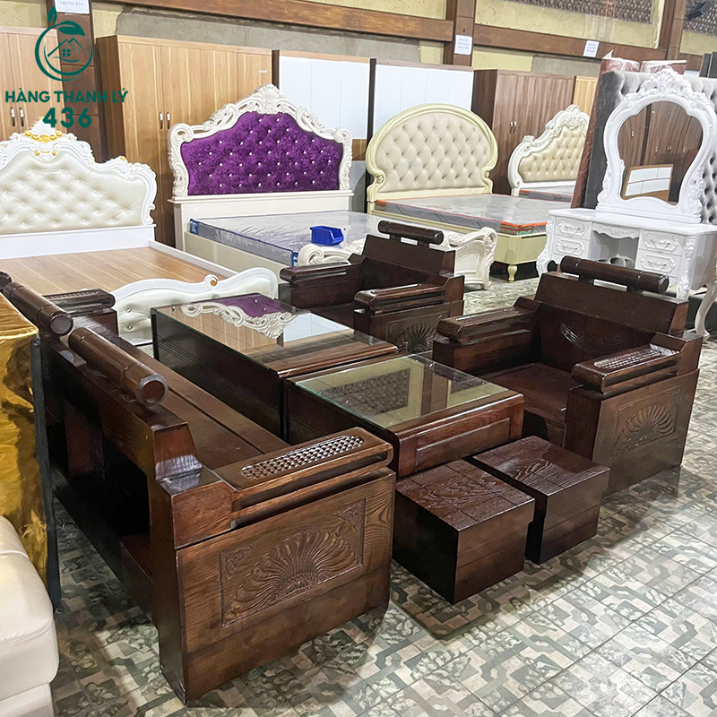 Thanh Lý Bộ Salon Gỗ Đối Xích Cao Cấp Mới 99% thanh-ly-salon-go-tu-nhien-2 Thanh Lý Bộ Salon Gỗ Đối Xích Cao Cấp Mới 99%