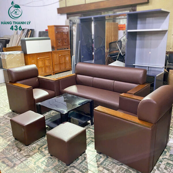 thanh ly sofa boc da cao cap 2