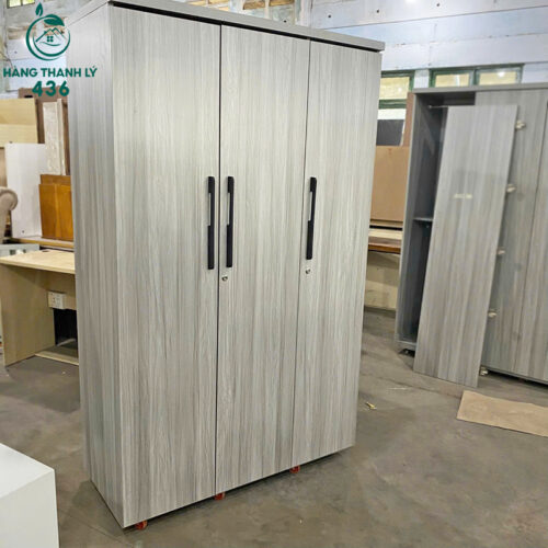Thanh Lý Tủ Quần Áo 3 Cánh Màu Xám 1M2 Mới 99% 4 thanh ly tu quan ao 3 canh mau xam 1m2 moi 99 2
