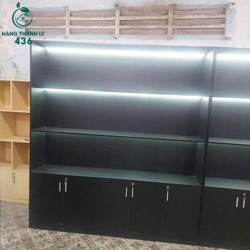 Thanh Lý Tủ Trưng Bày 2Mx2M2 Màu Đen Có Gắn LED Mới 99% 6 thanh ly tu trung bay 2mx2m2 mau den co gan led moi 99 1