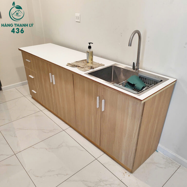 tu bep go cu 2m02x80cm tich hop bon rua hien dai 3