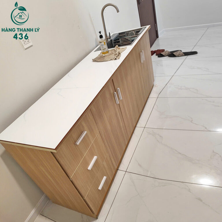 tu bep go cu 2m02x80cm tich hop bon rua hien dai 4