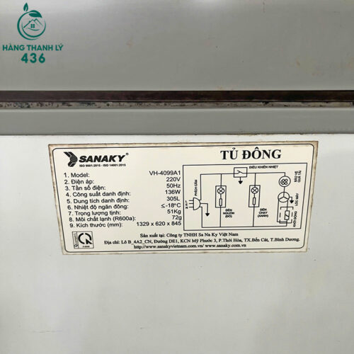 Tủ Đông Sanaky Cũ Gắn Liền Khung Kim Loại 3 tu dong sanaky cu gan lien khung kim loai 4
