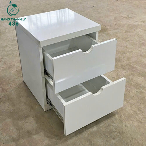 Tủ Đựng Đồ Đầu Giường Cũ 2 Ngăn Kéo Màu Trắng 5 tu dung do dau giuong cu 2 ngan keo mau trang 3