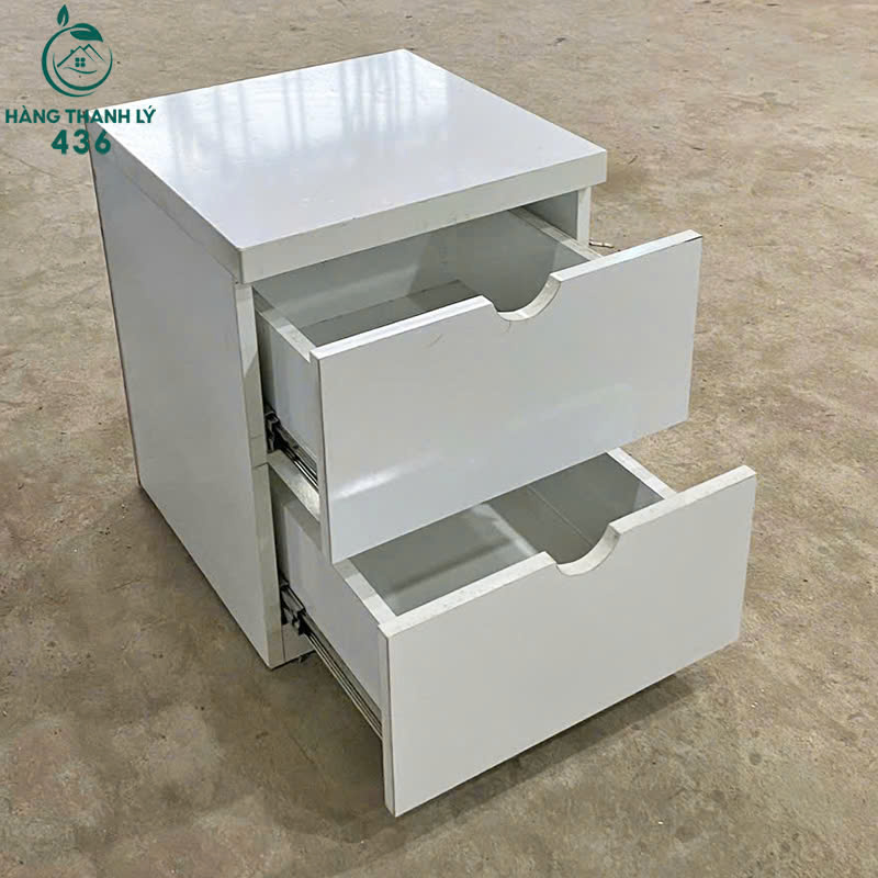 tu-dung-do-dau-giuong-cu-2-ngan-keo-mau-trang-3 Tủ Đựng Đồ Đầu Giường Cũ 2 Ngăn Kéo Màu Trắng