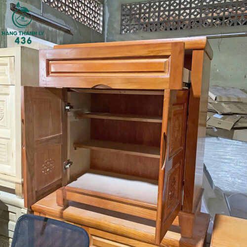 tu giay dep cu 2 canh mau nau thiet ke sang trong 1