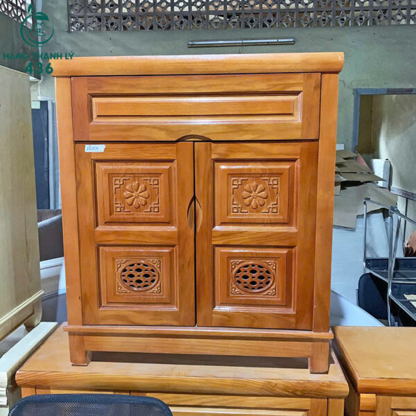 tu giay dep cu 2 canh mau nau thiet ke sang trong 2