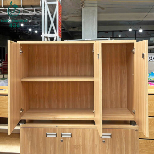 Tủ Hồ Sơ Gỗ Cũ 3 Cánh Kiểu Dáng Đơn Giản 3 tu ho so go cu 3 canh kieu dang don gian 2