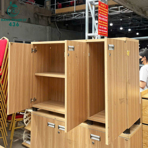 Tủ Hồ Sơ Gỗ Cũ 3 Cánh Kiểu Dáng Đơn Giản 4 tu ho so go cu 3 canh kieu dang don gian 3